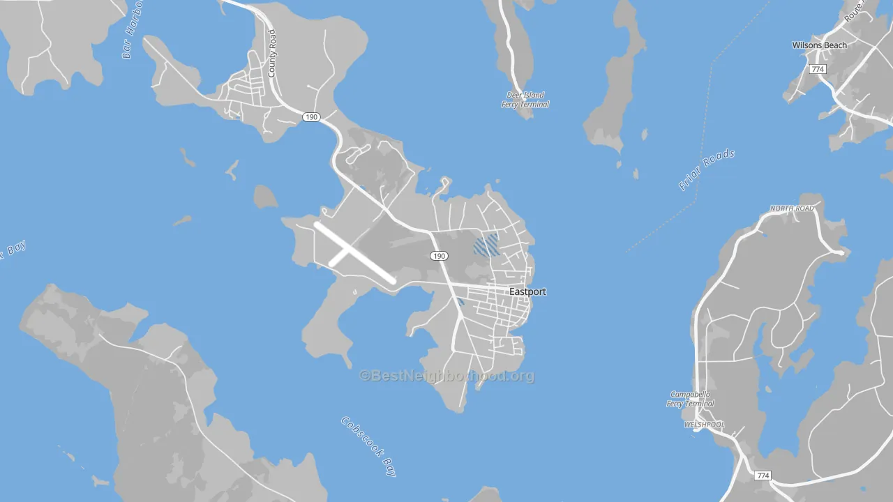 Transit Grade map of 04631, ME