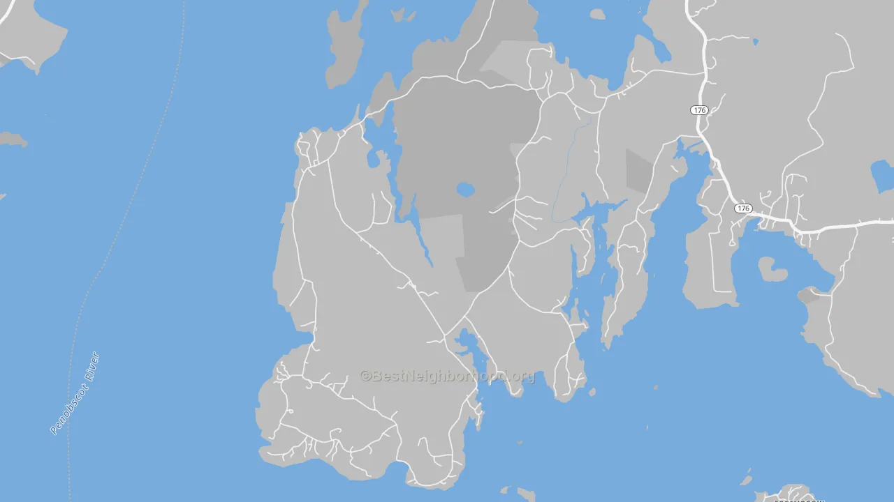 Transit Grade map of 04642, ME