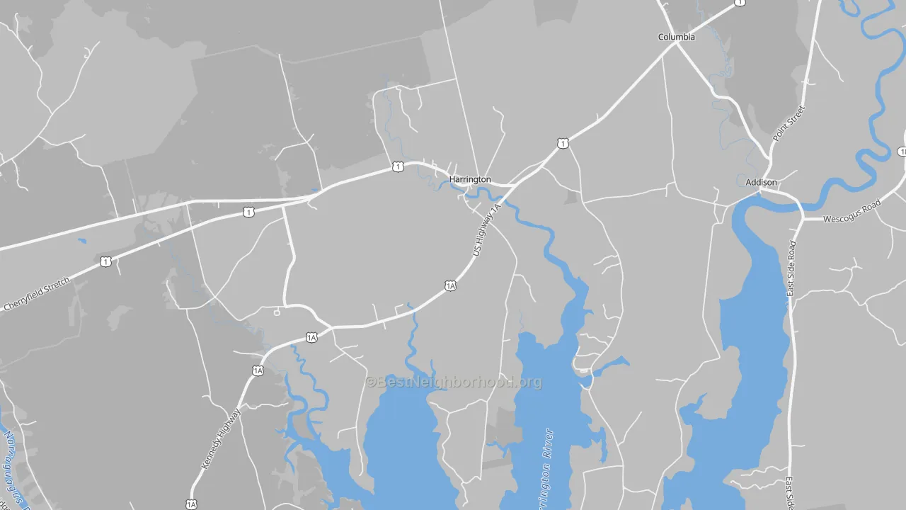 Transit Grade map of 04643, ME