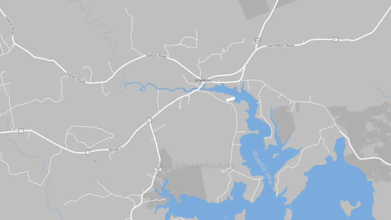 Transit Grade map of 04648, ME