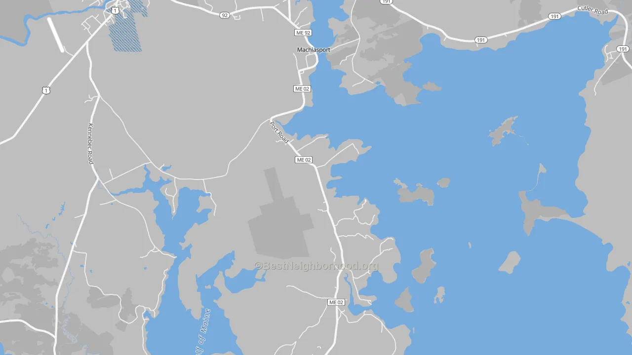 Transit Grade map of 04655, ME