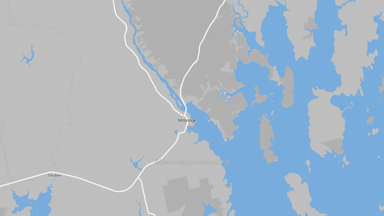 Transit Grade map of 04658, ME