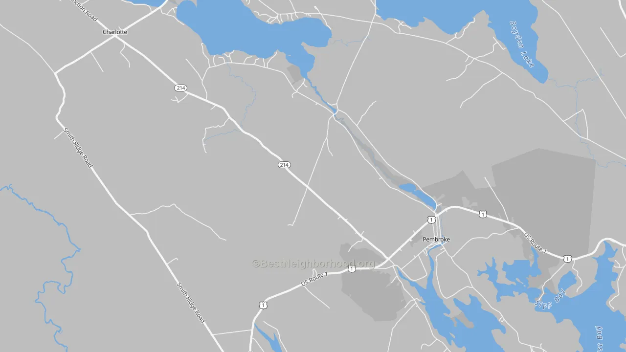 Transit Grade map of 04666, ME