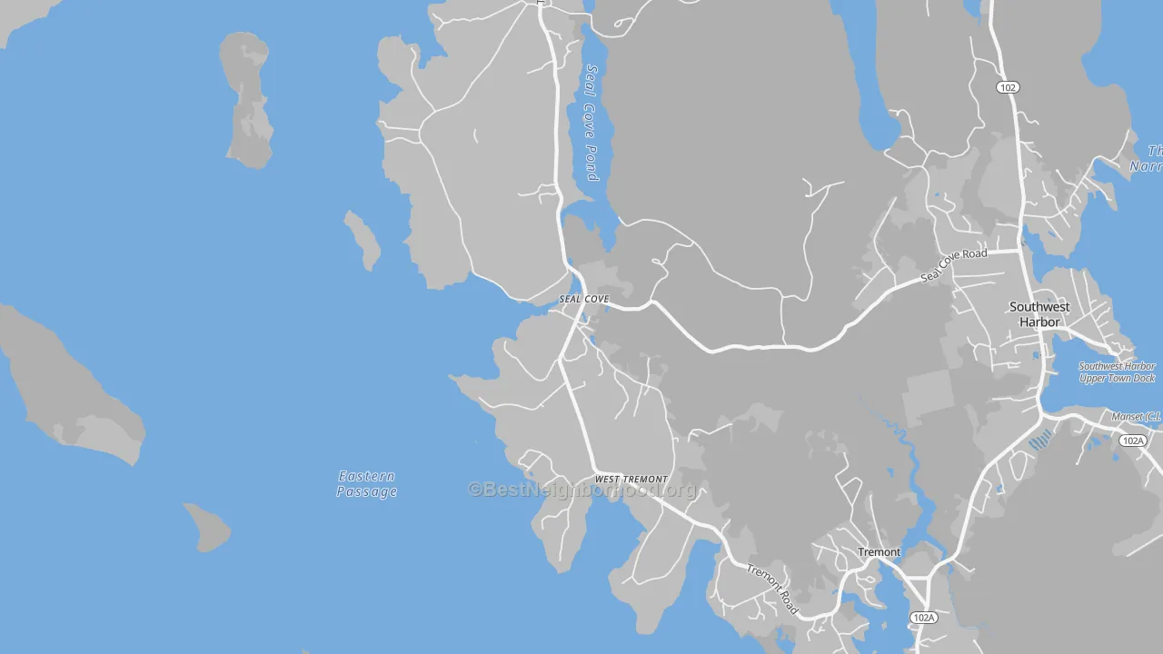 Transit Grade map of 04674, ME