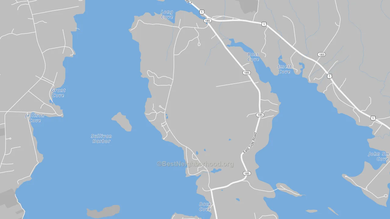 Transit Grade map of 04677, ME
