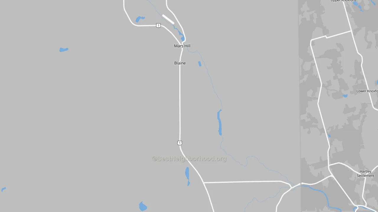Transit Grade map of 04734, ME