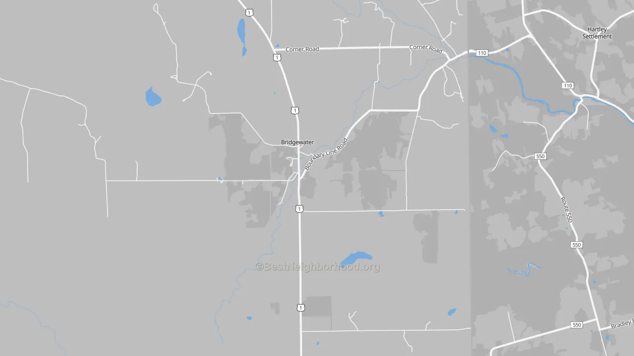 Transit Grade map of 04735, ME