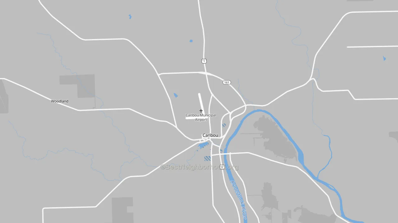 Transit Grade map of 04736, ME