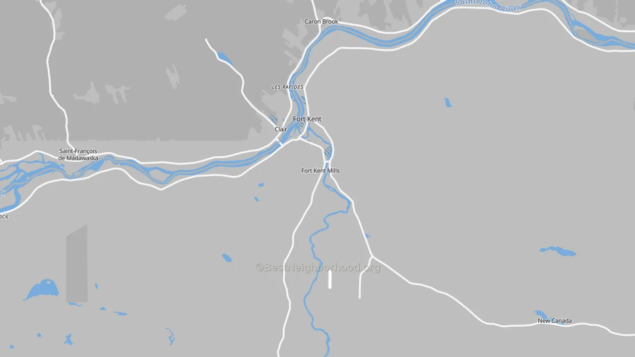 Transit Grade map of 04743, ME