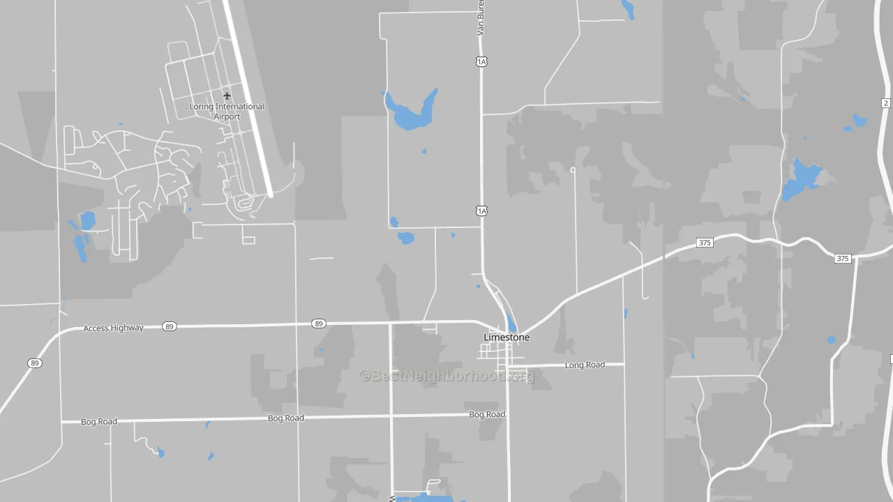 Transit Grade map of 04750, ME