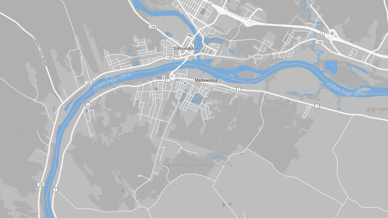 Transit Grade map of 04756, ME