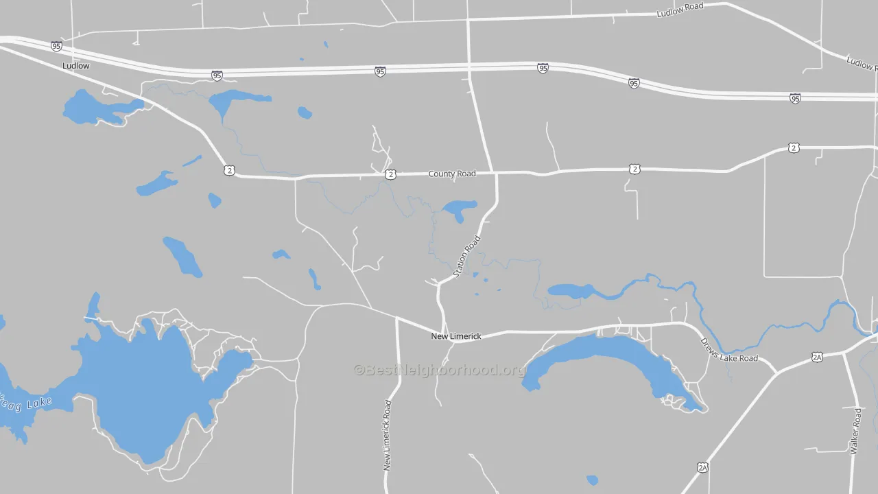 Transit Grade map of 04761, ME