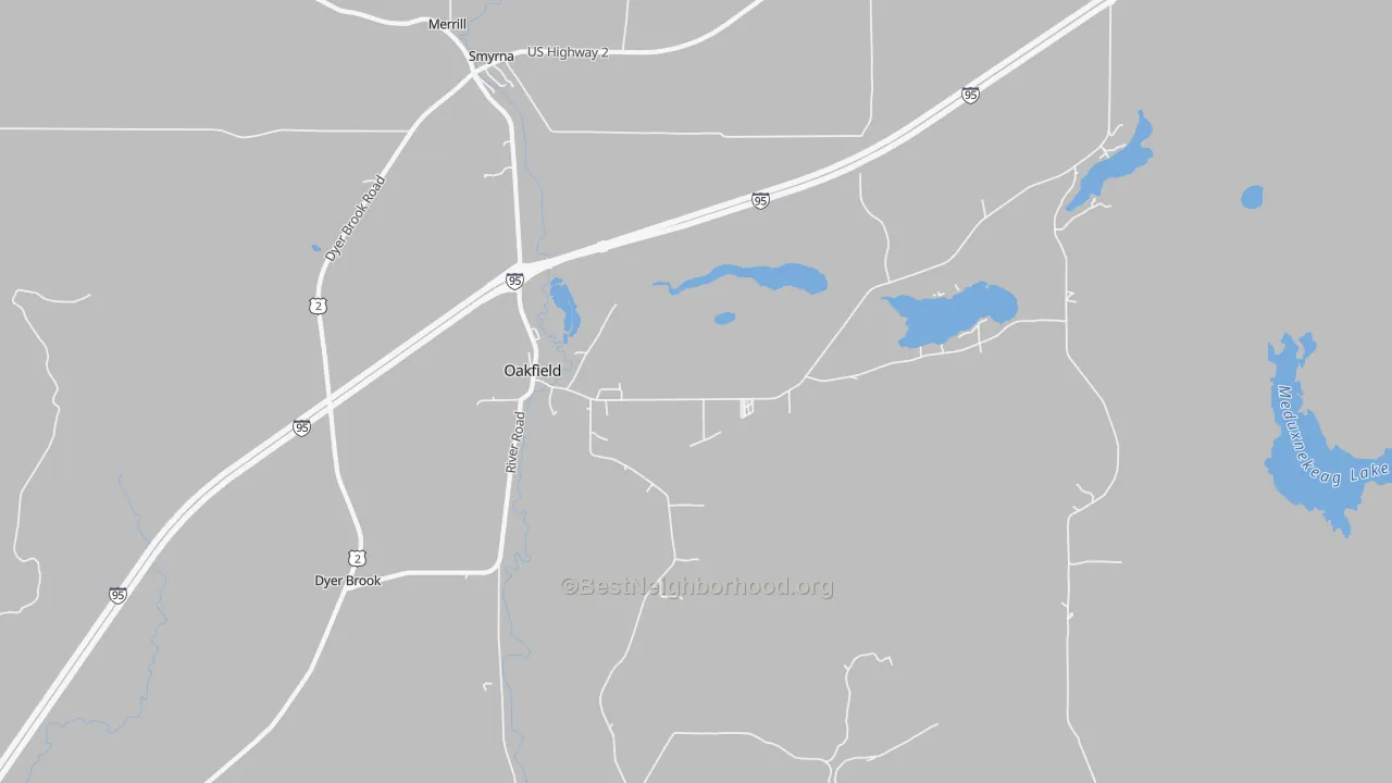 Transit Grade map of 04763, ME