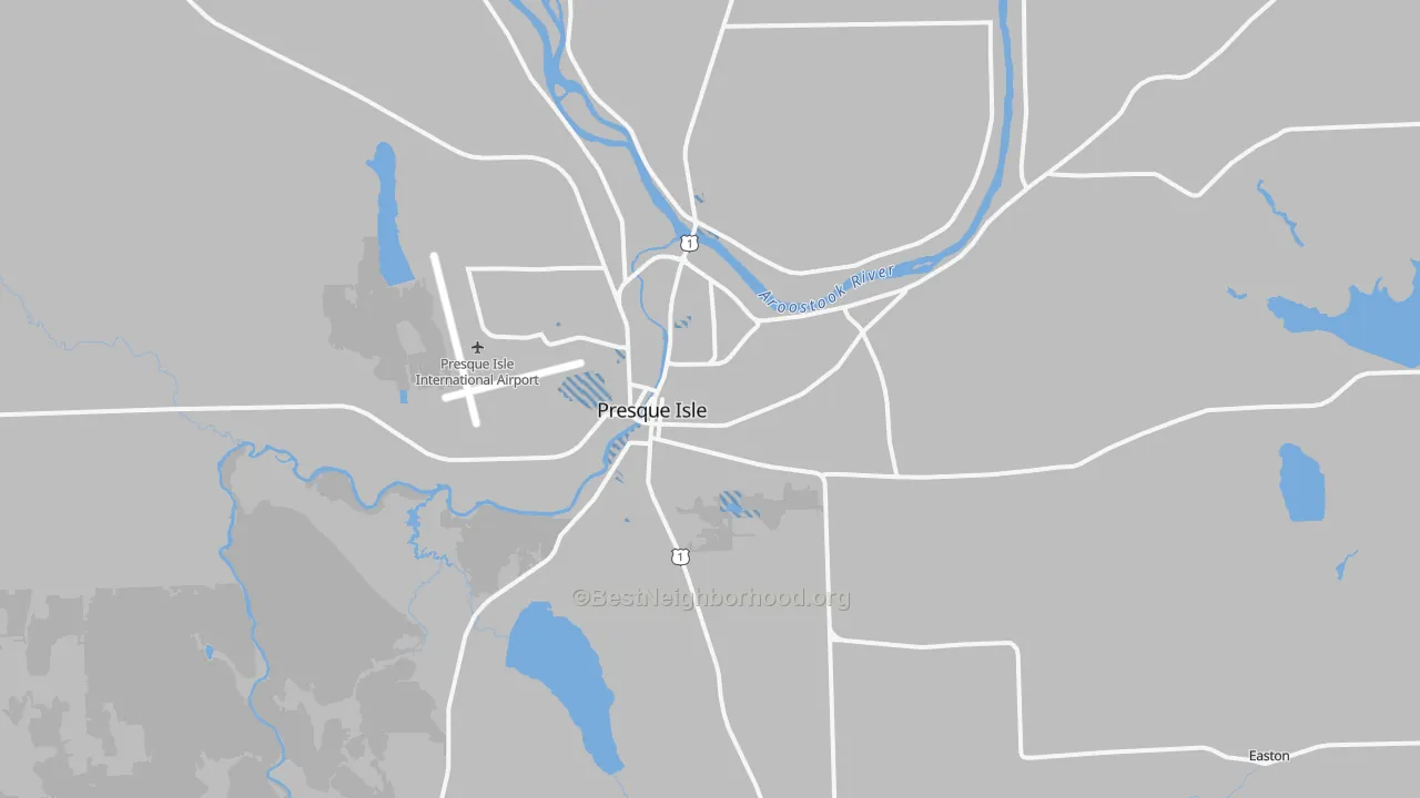 Transit Grade map of 04769, ME