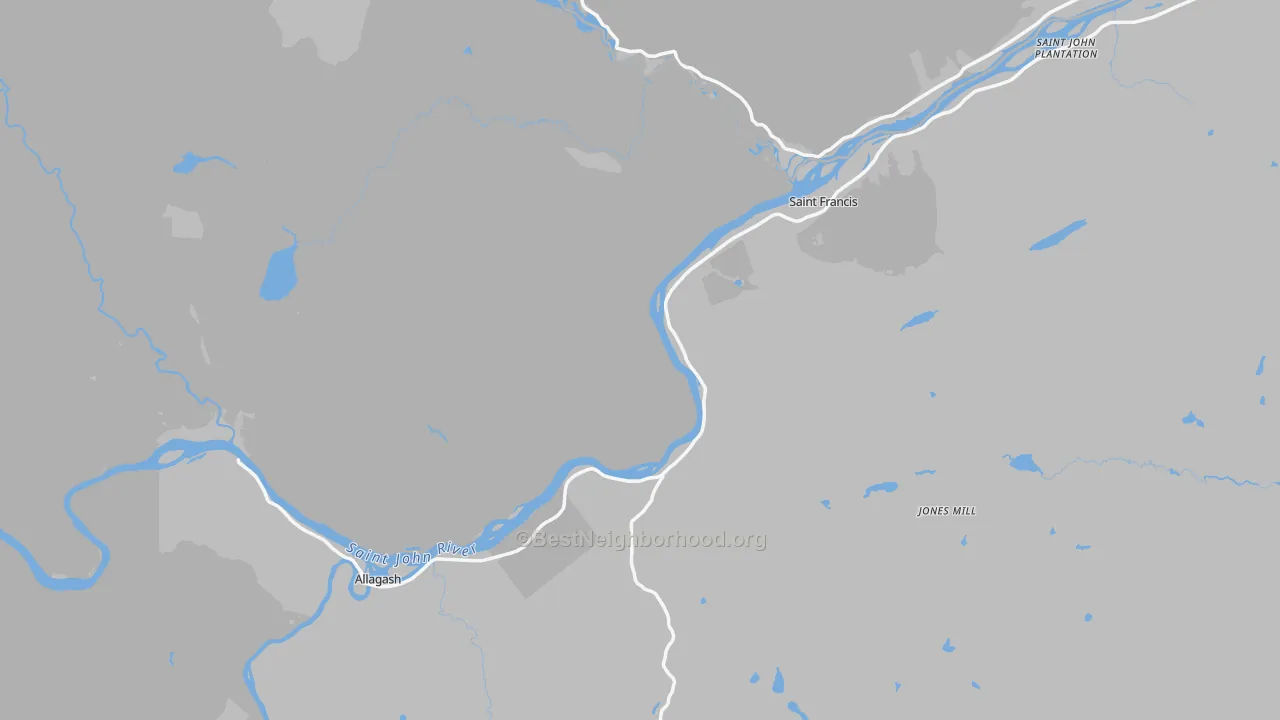Transit Grade map of 04774, ME