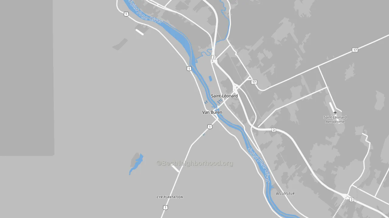Transit Grade map of 04785, ME