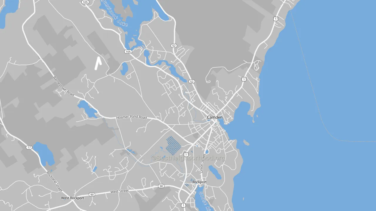 Transit Grade map of 04843, ME