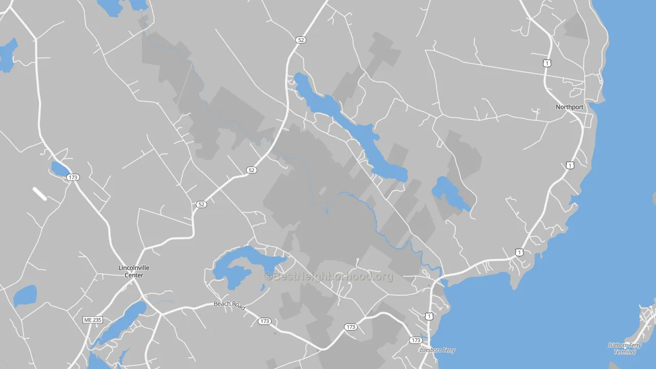 Transit Grade map of 04849, ME