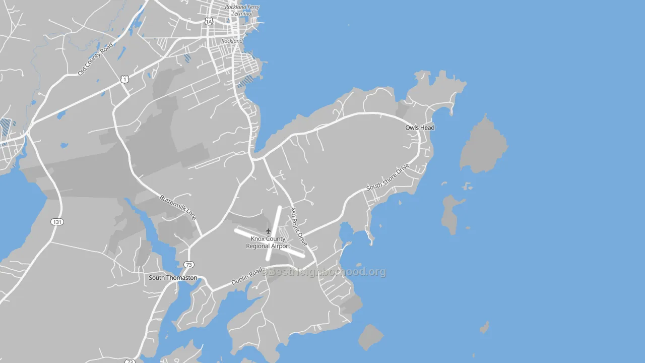 Transit Grade map of 04854, ME