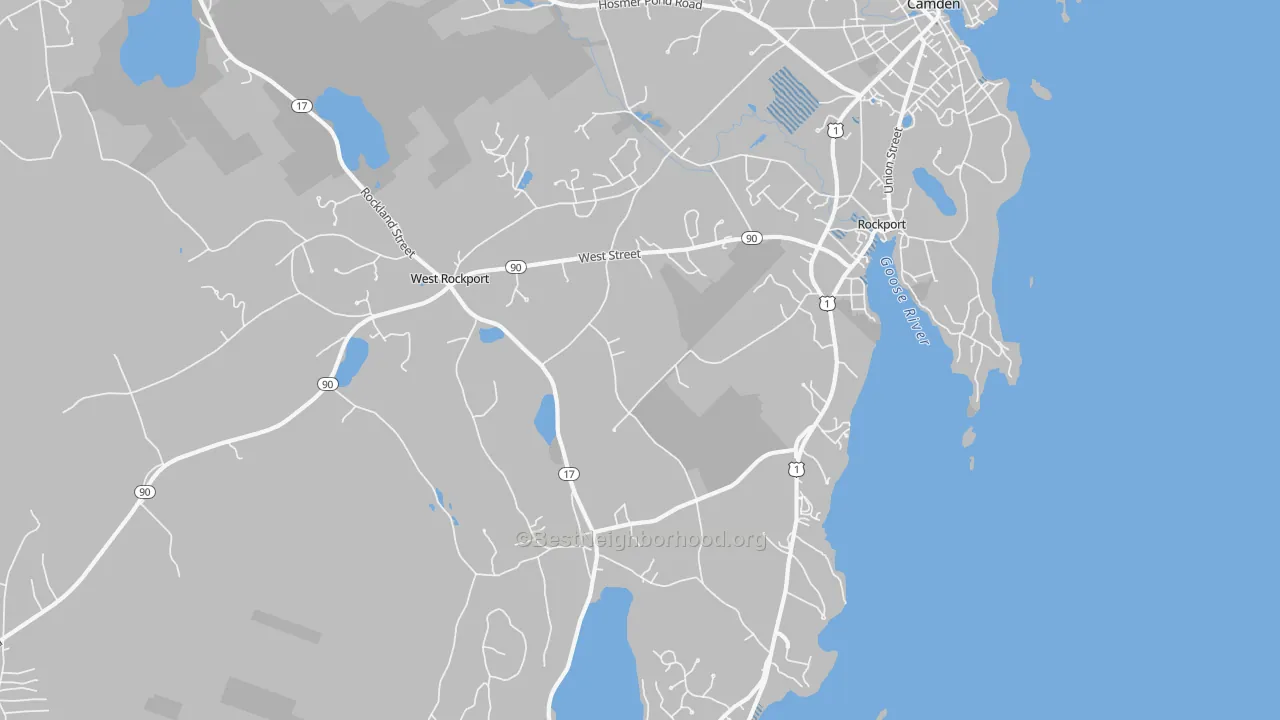 Transit Grade map of 04856, ME