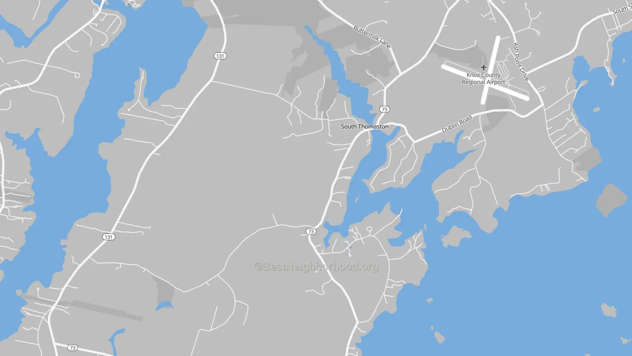 Transit Grade map of 04858, ME
