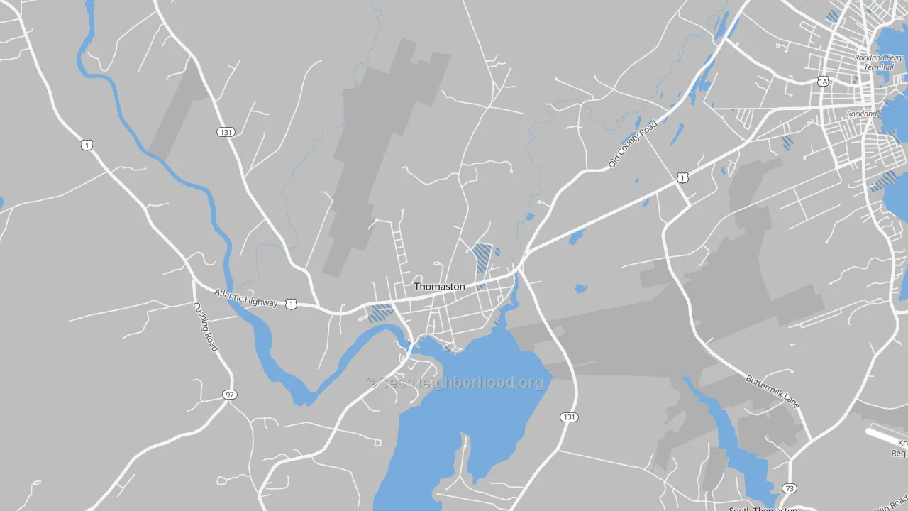 Transit Grade map of 04861, ME