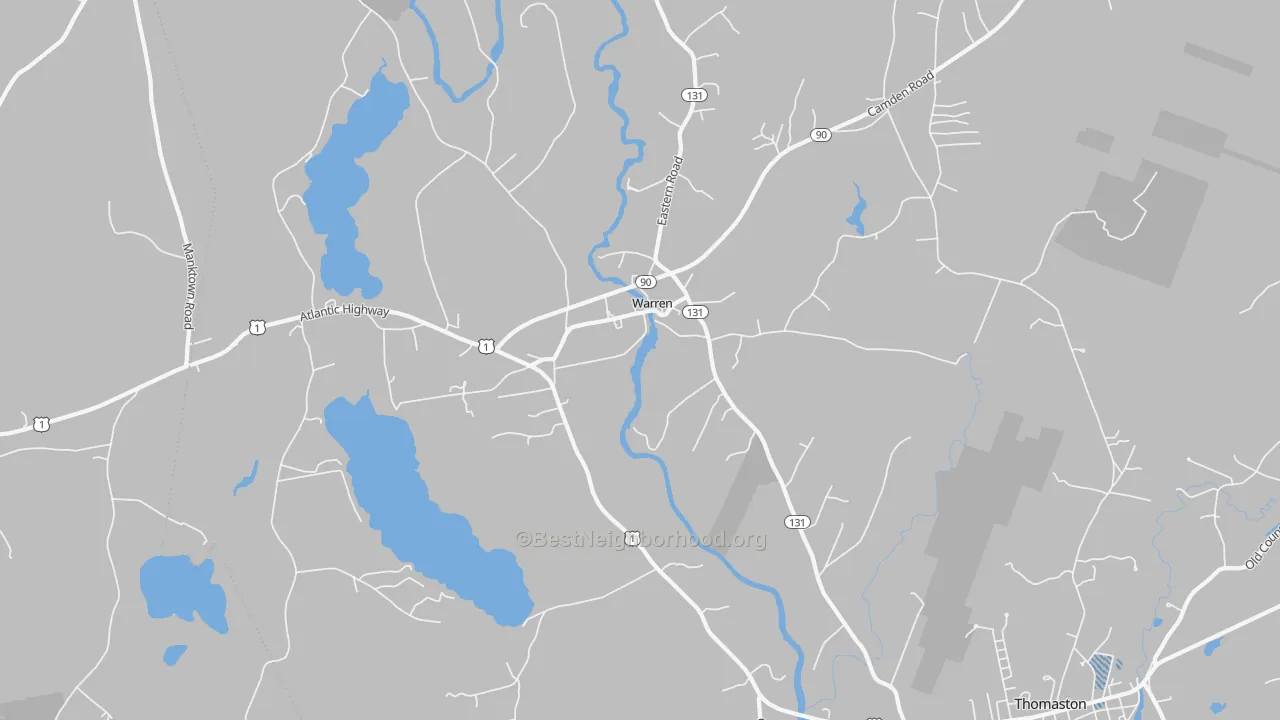 Transit Grade map of 04864, ME