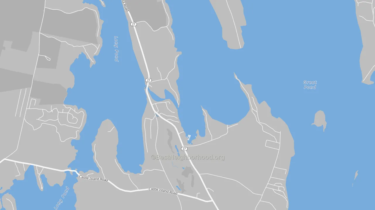 Transit Grade map of 04918, ME
