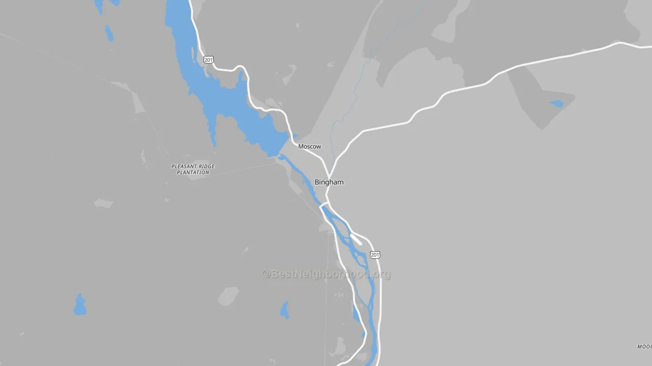 Transit Grade map of 04920, ME