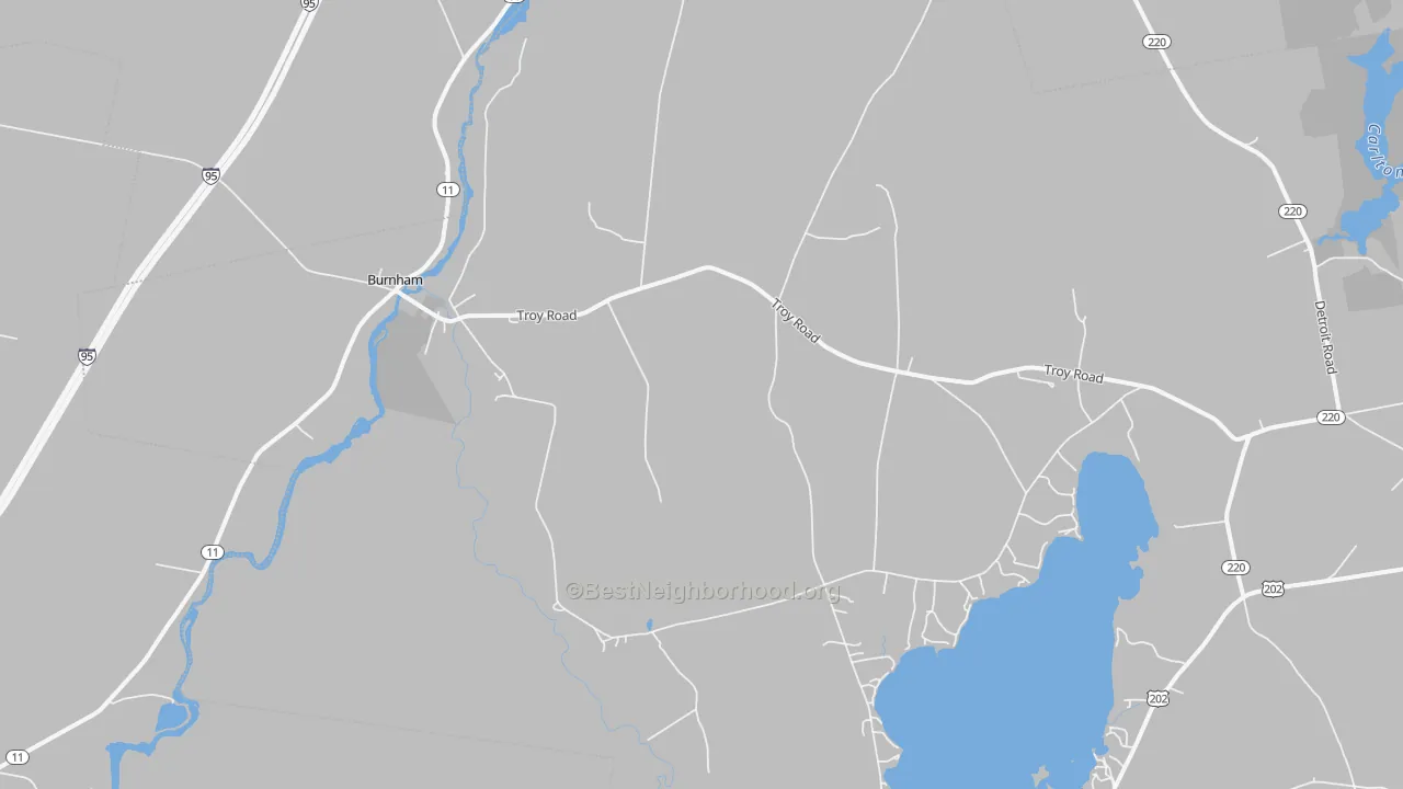 Transit Grade map of 04922, ME