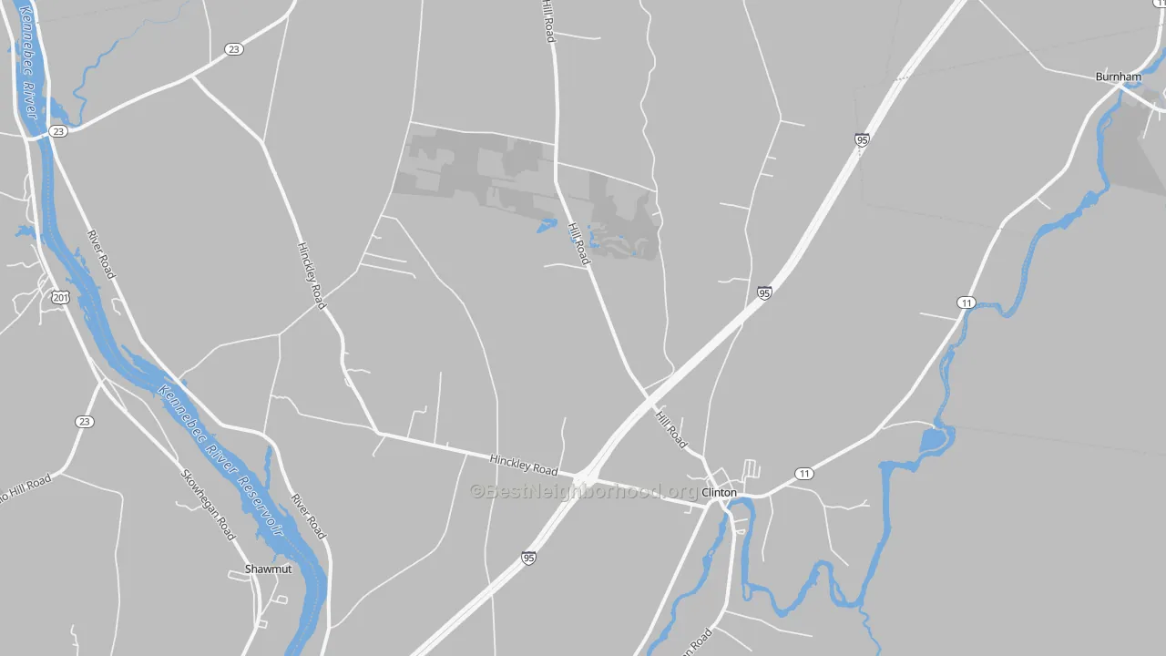 Transit Grade map of 04927, ME