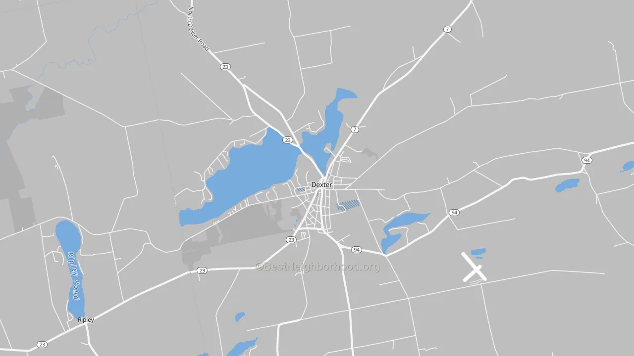 Transit Grade map of 04930, ME