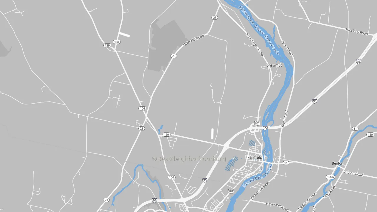 Transit Grade map of 04937, ME