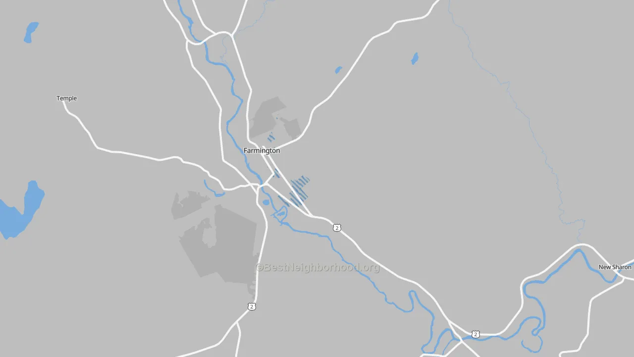 Transit Grade map of 04938, ME
