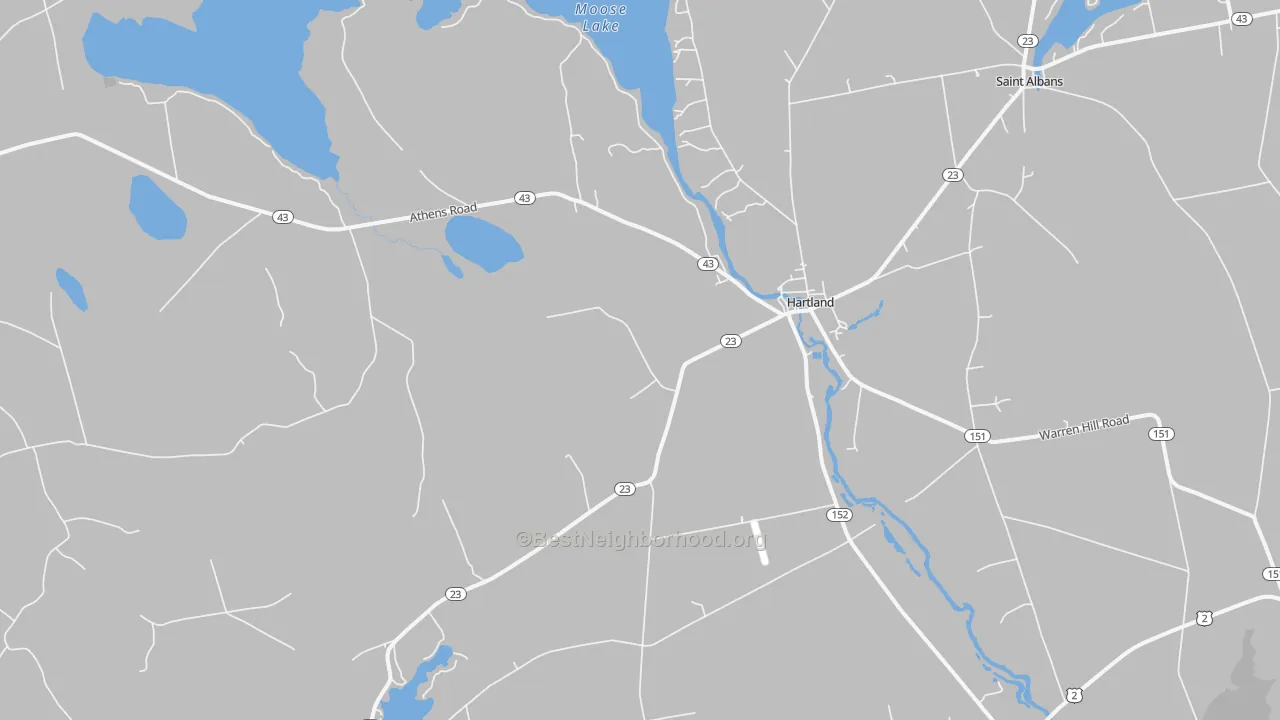 Transit Grade map of 04943, ME