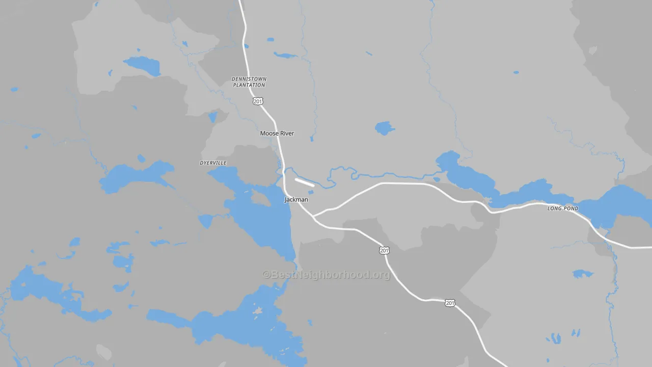 Transit Grade map of 04945, ME