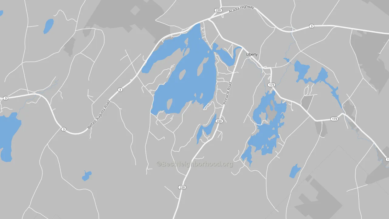 Transit Grade map of 04949, ME