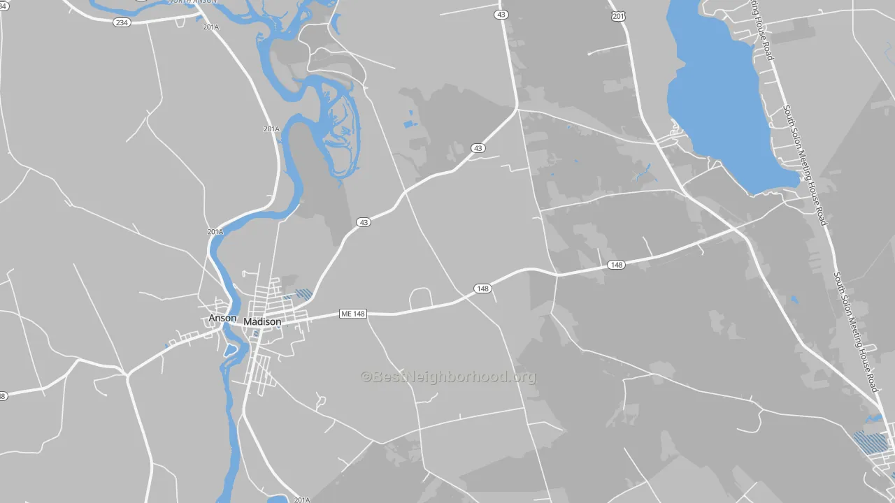 Transit Grade map of 04950, ME
