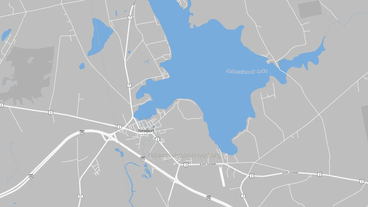 Transit Grade map of 04953, ME