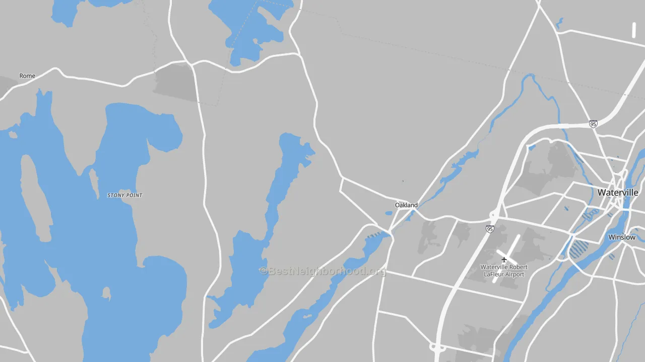 Transit Grade map of 04963, ME