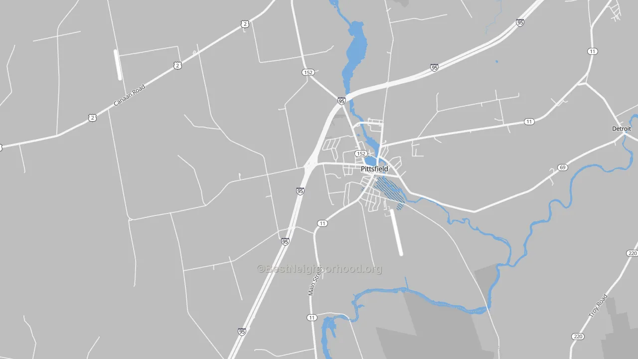 Transit Grade map of 04967, ME