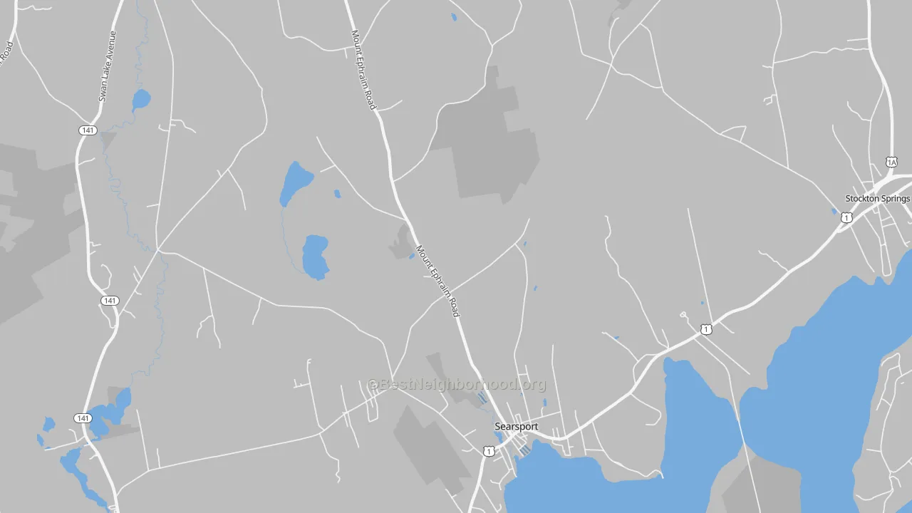 Transit Grade map of 04974, ME