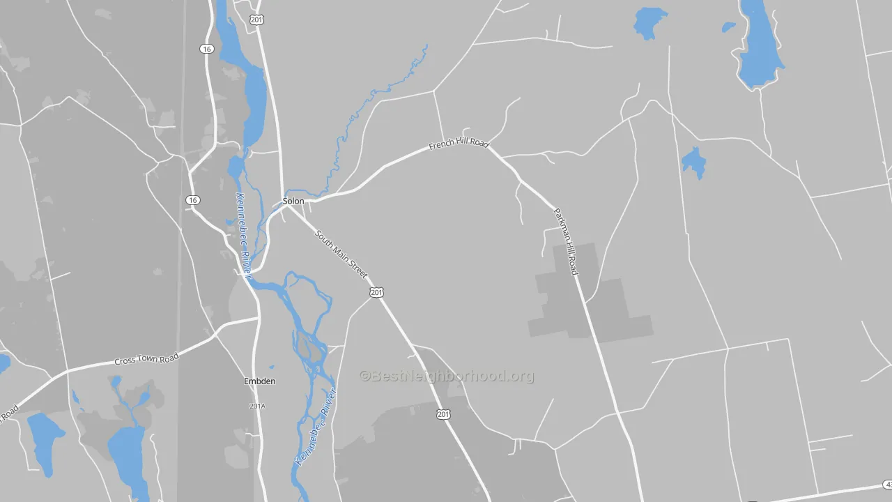 Transit Grade map of 04979, ME