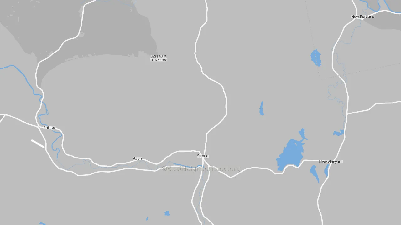 Transit Grade map of 04983, ME