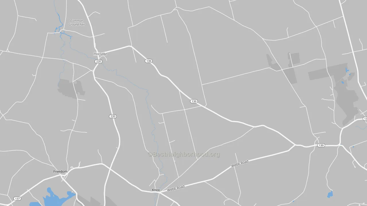 Transit Grade map of 04986, ME