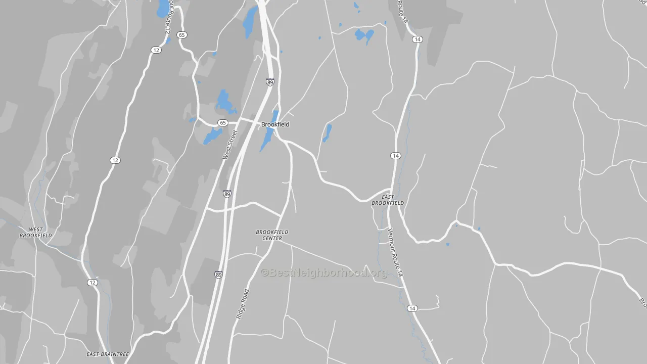 Transit Grade map of 05036, VT