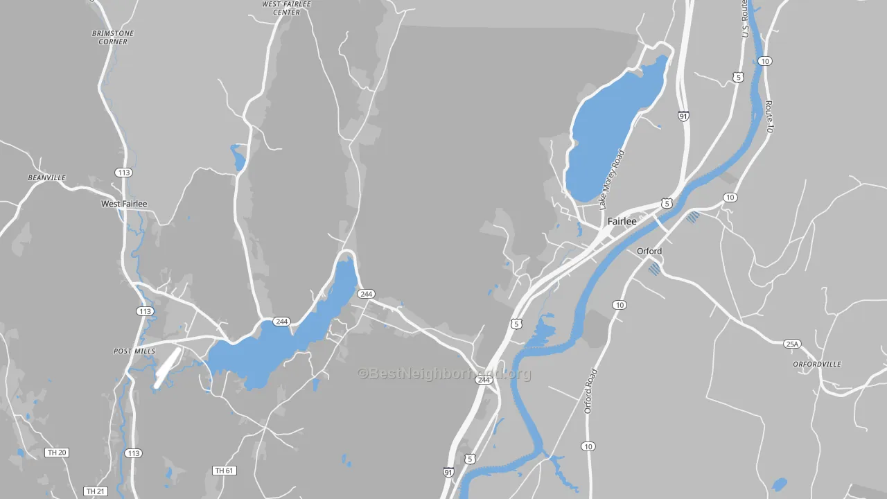 Transit Grade map of 05045, VT