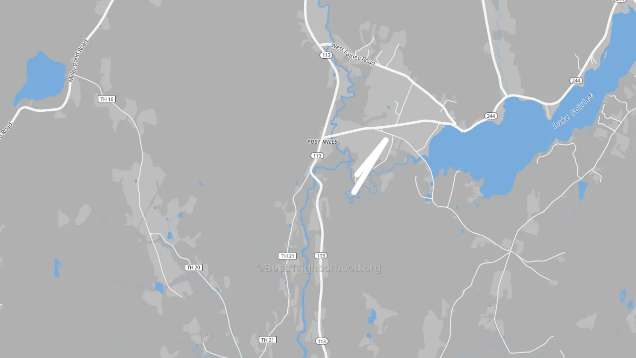 Transit Grade map of 05058, VT