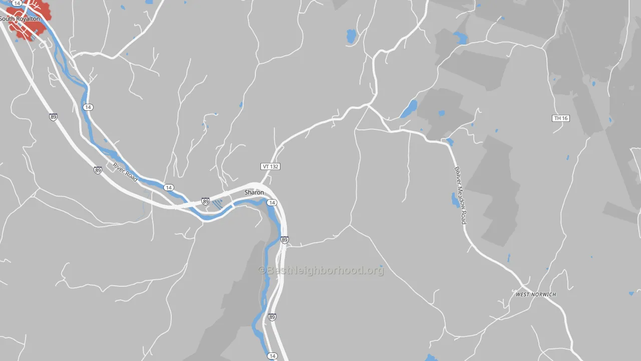 Transit Grade map of 05065, VT