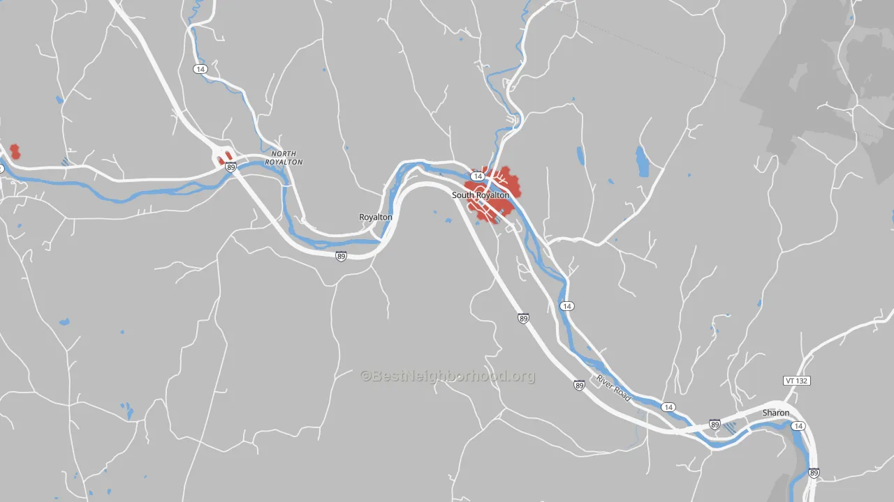 Transit Grade map of 05068, VT